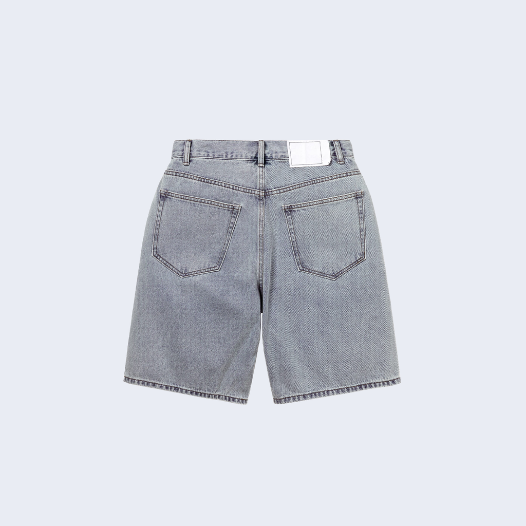Washed Denim Short Washed blue