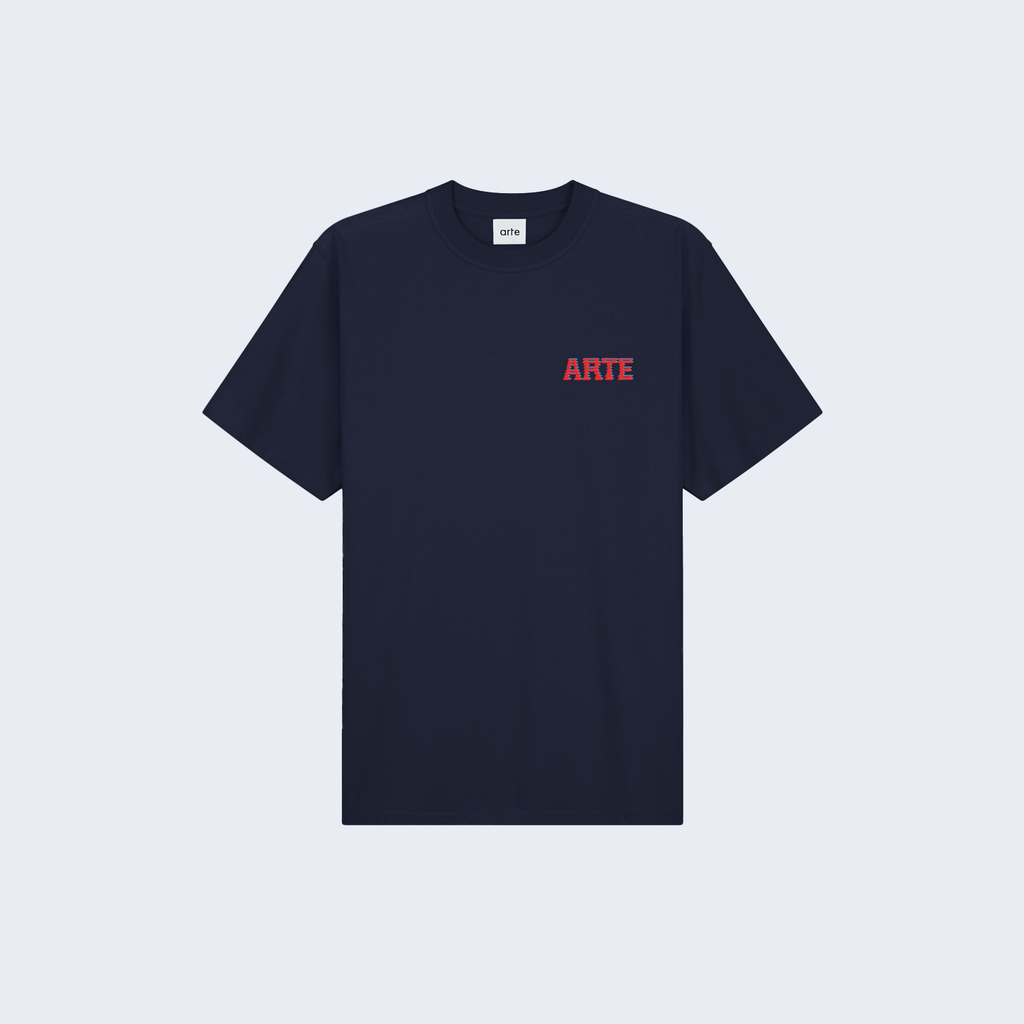 Back Print T-Shirt Navy