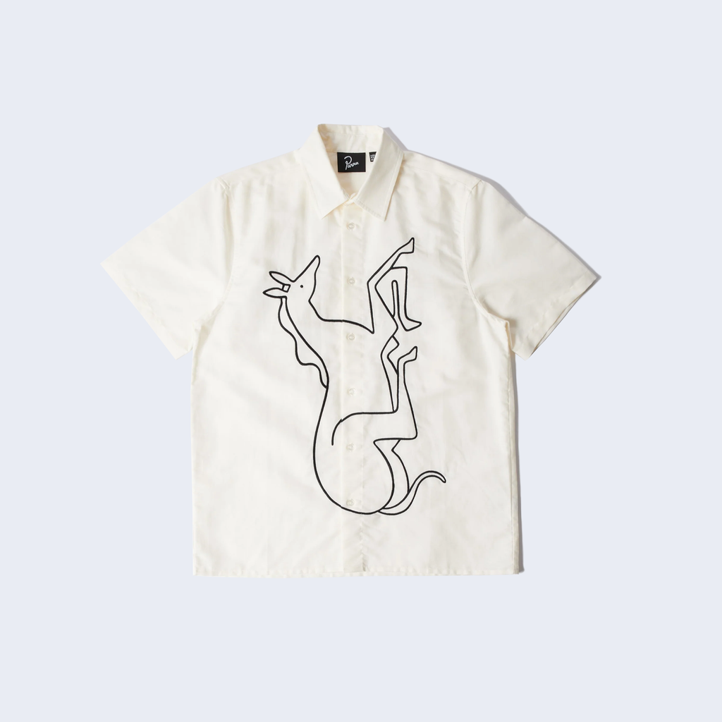 Vertical Horse Short Sleeve Shirt Off White