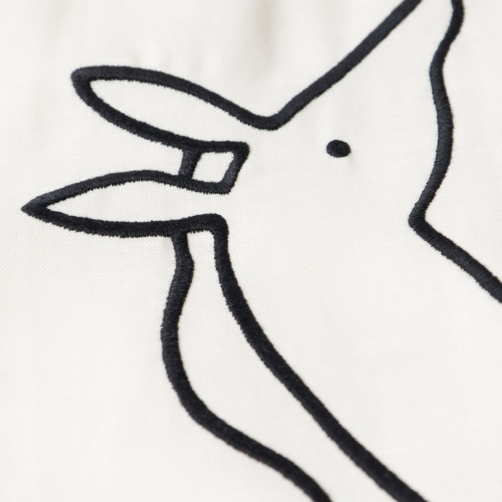 Vertical Horse Short Sleeve Shirt Off White
