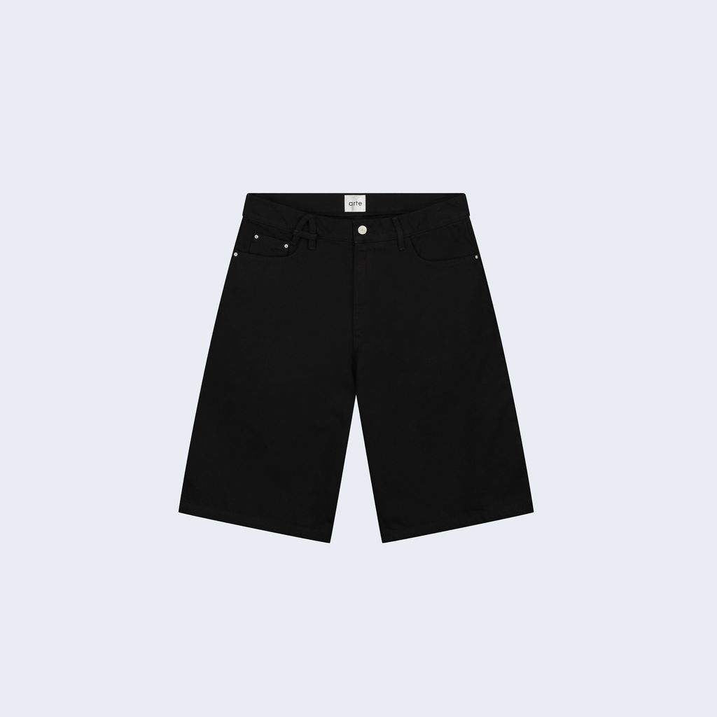 Belt Detail Shorts Black