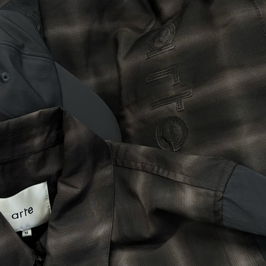 Plaided Nylon Cap Black / Plaid