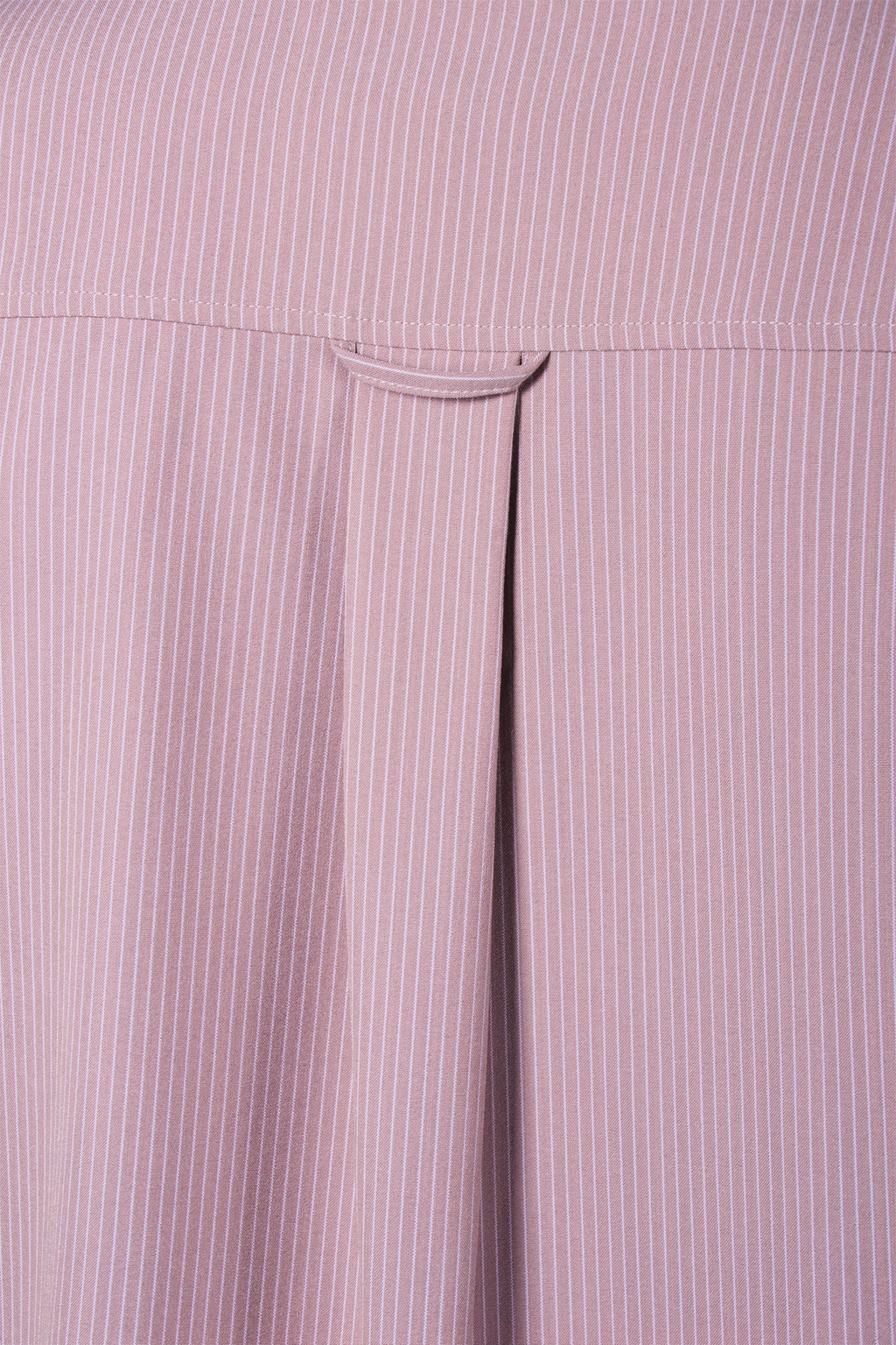 Alleyway Brown Striped Button Up