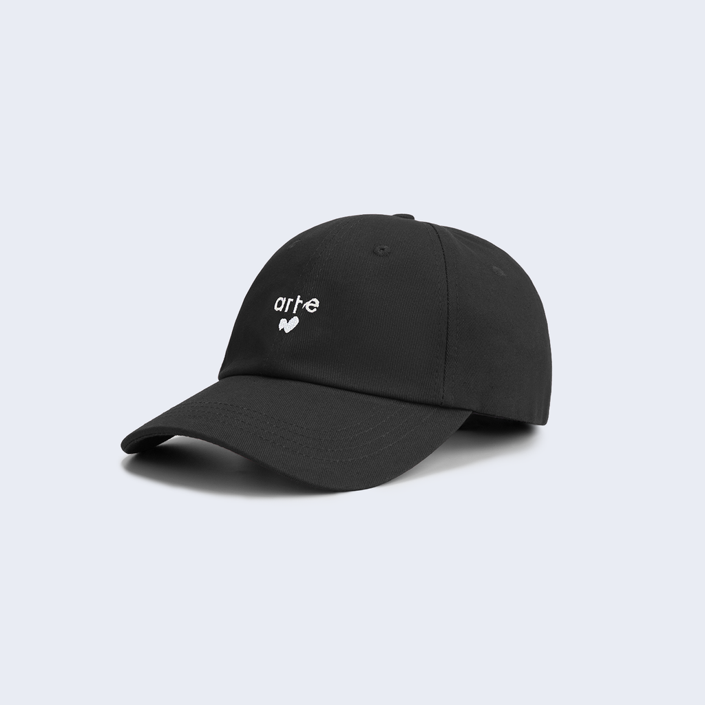 Heart Logo Cap Black