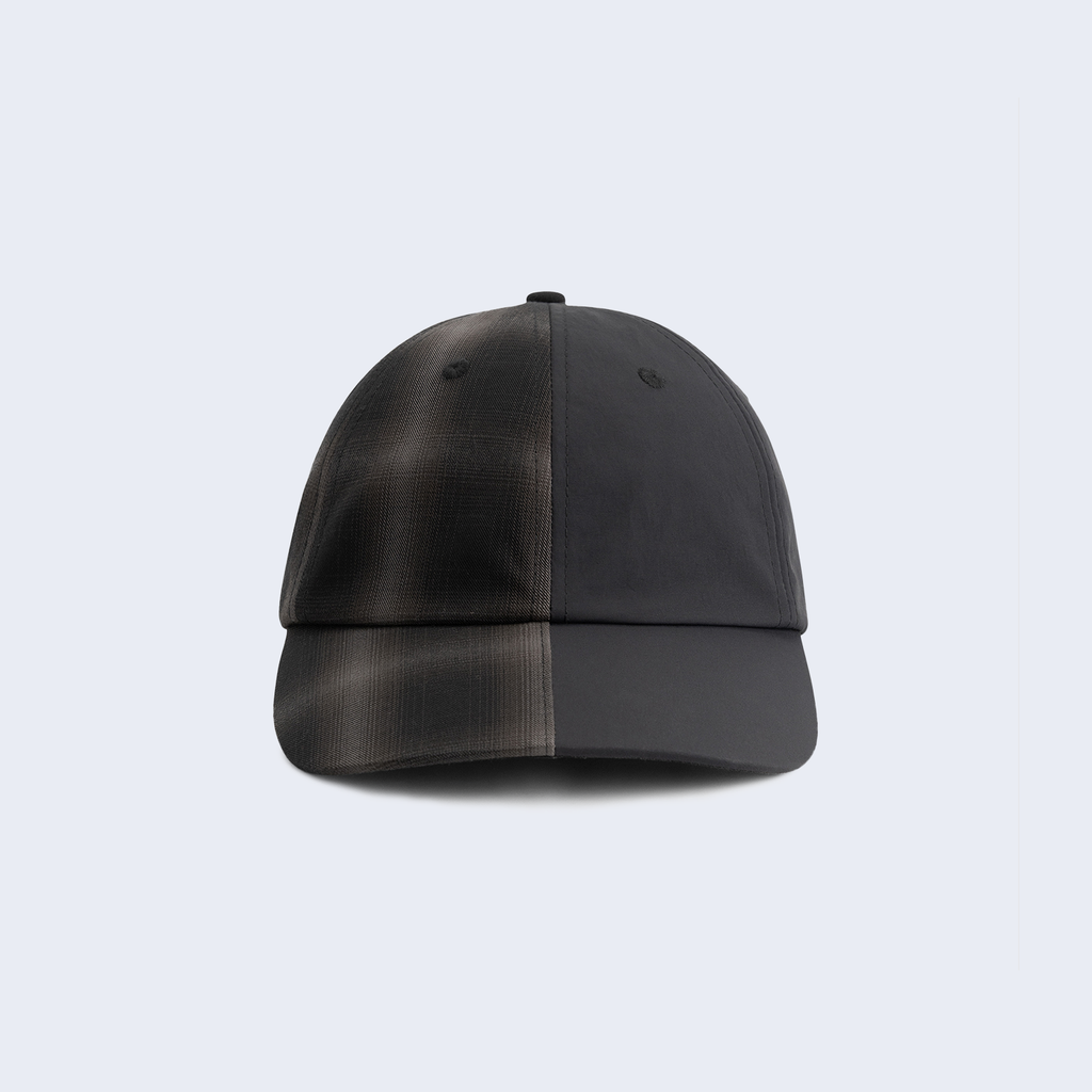 Plaided Nylon Cap Black / Plaid