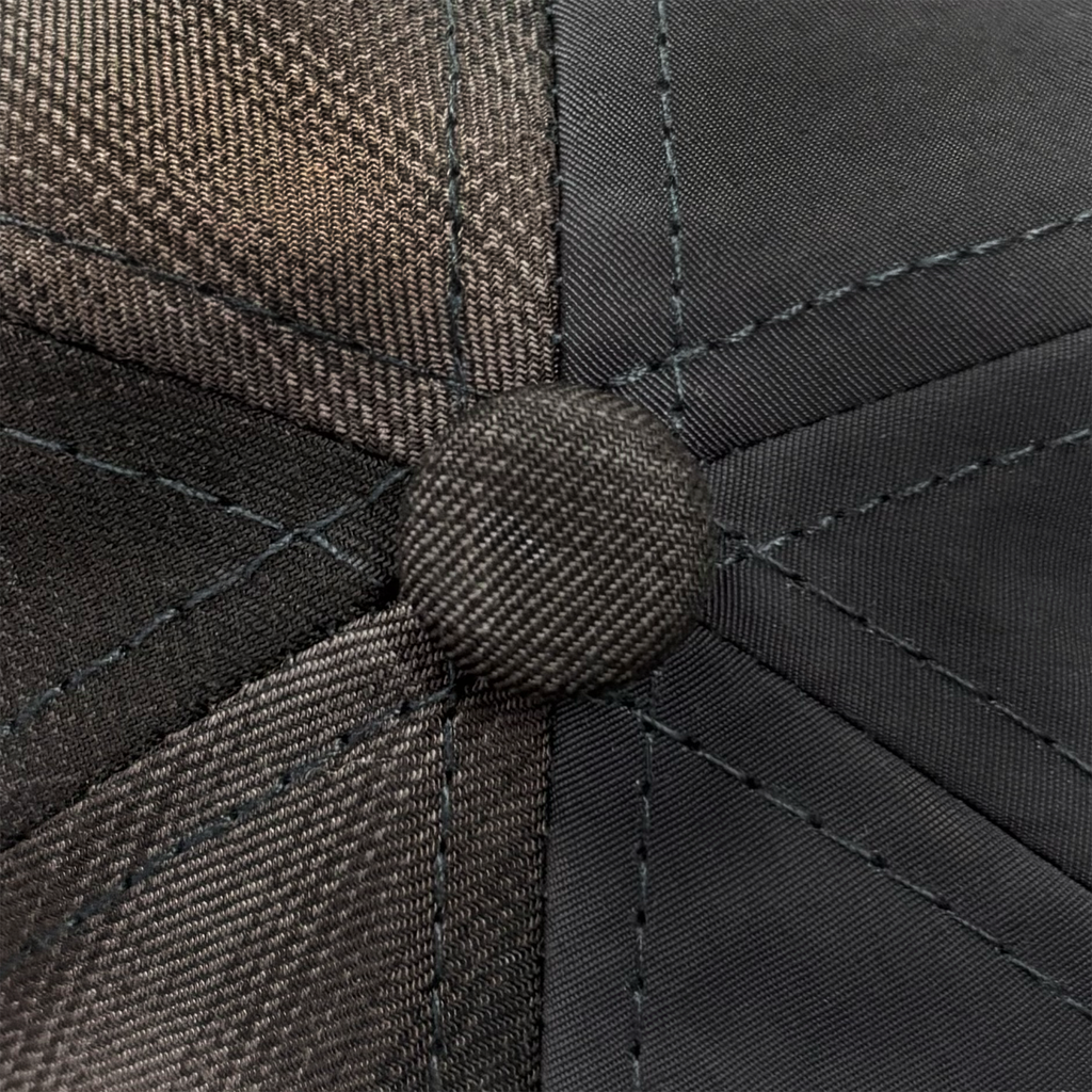 Plaided Nylon Cap Black / Plaid