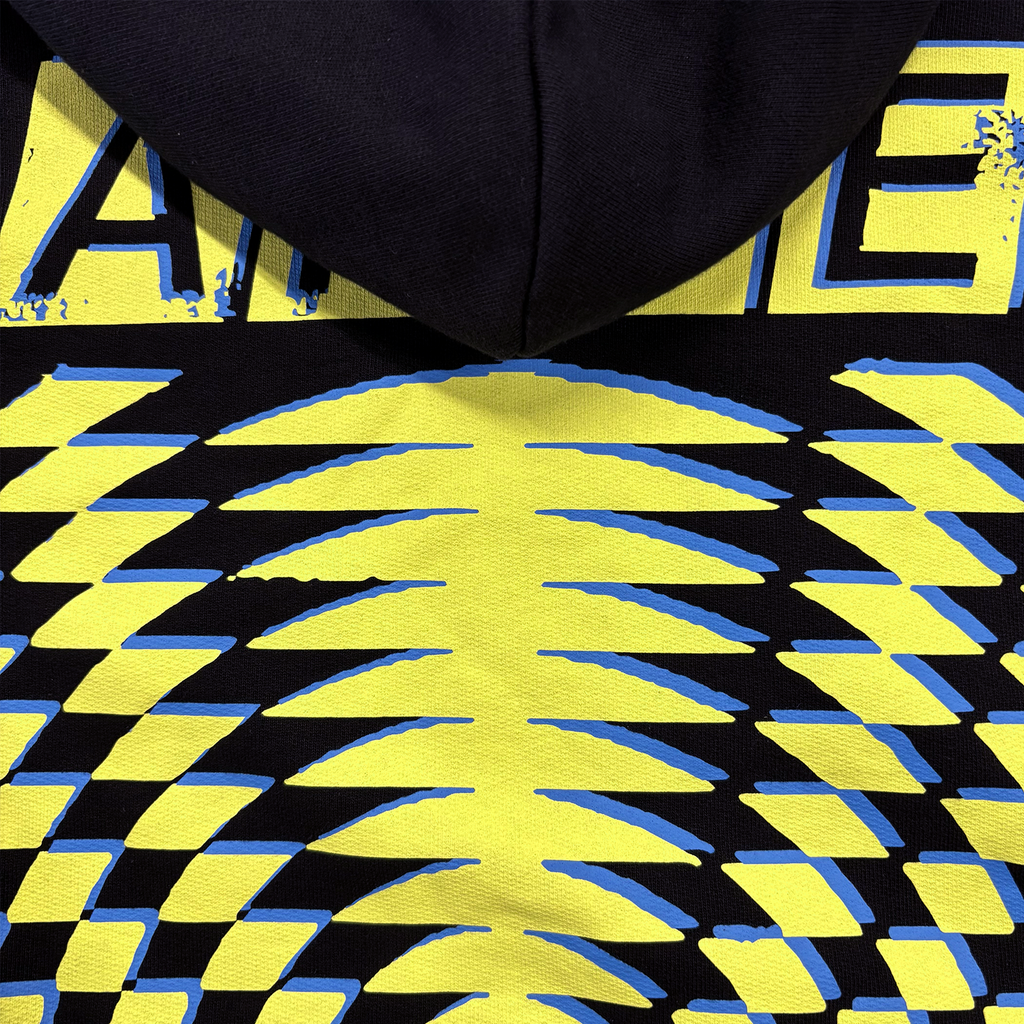 Back Abstract Hoodie Black