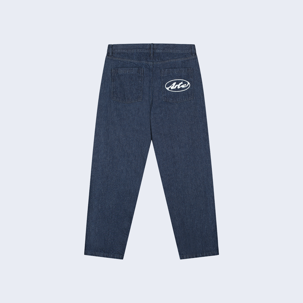 Circle Logo Pocket Pants Raw Denim