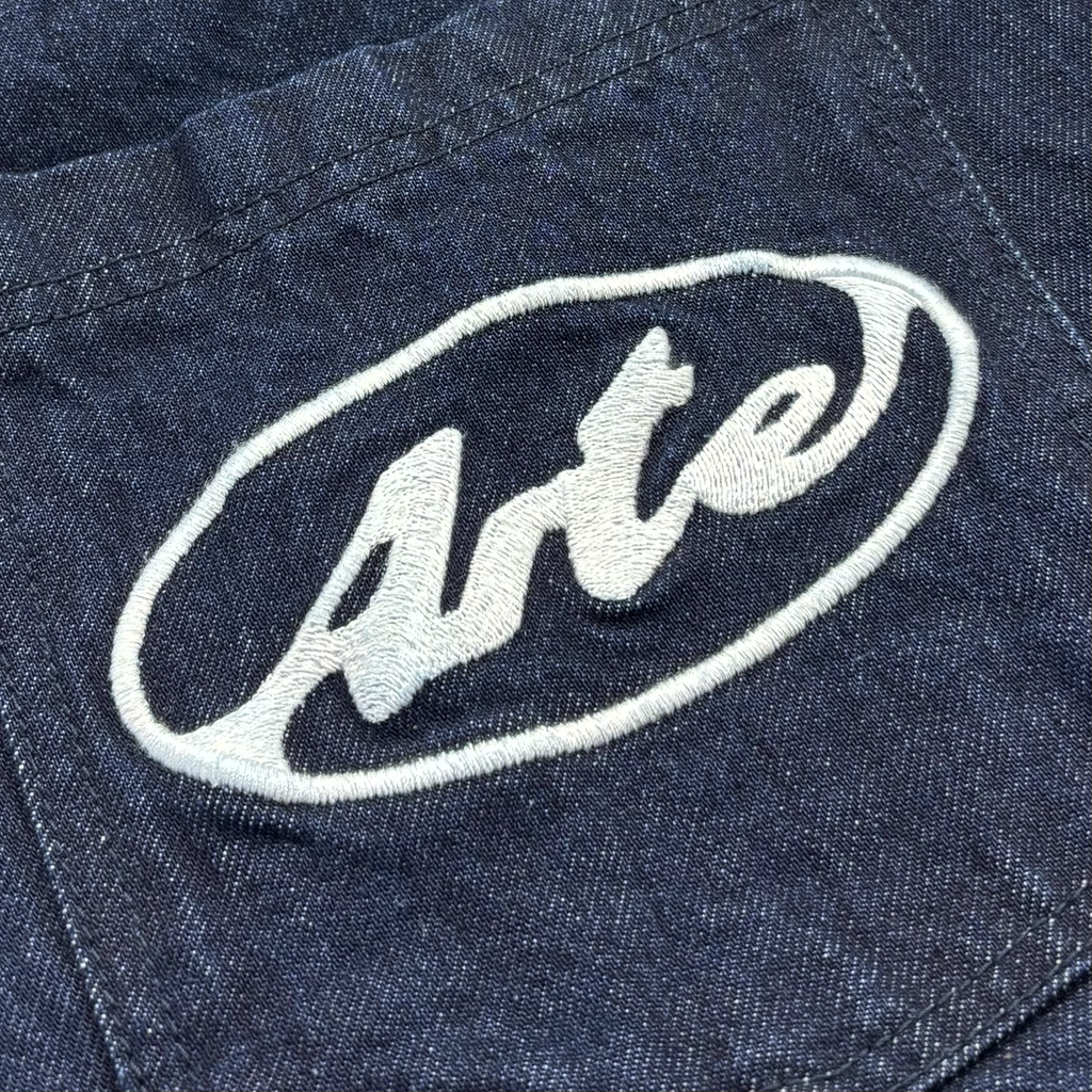 Circle Logo Pocket Pants Raw Denim