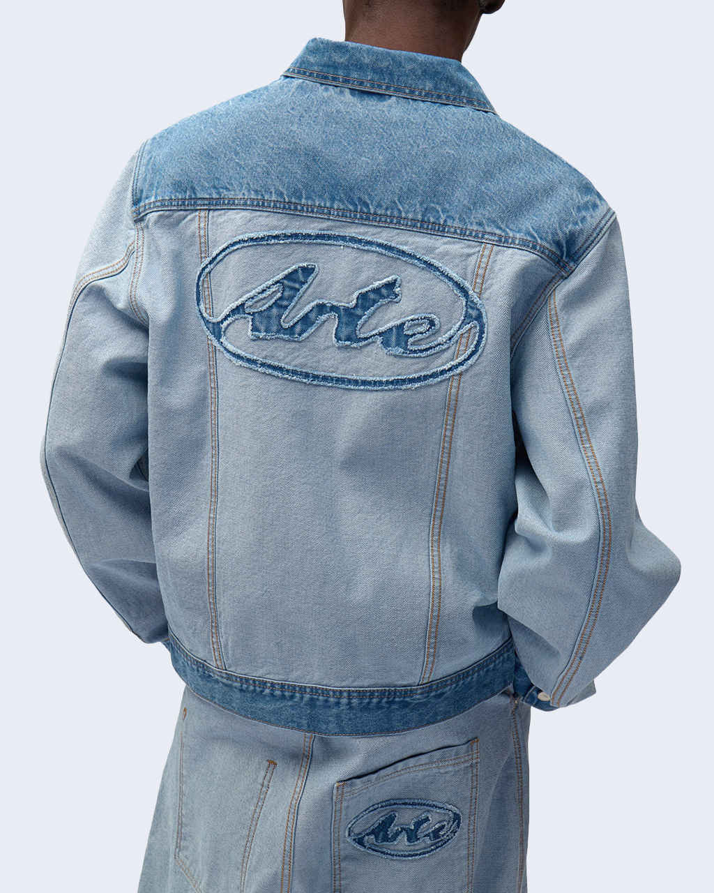 Denim Inside / Out Jacket Denim Bleach