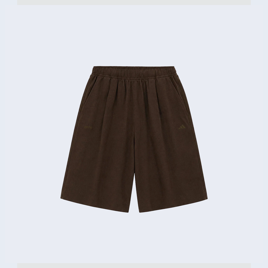 Arte Linen Shorts Brown