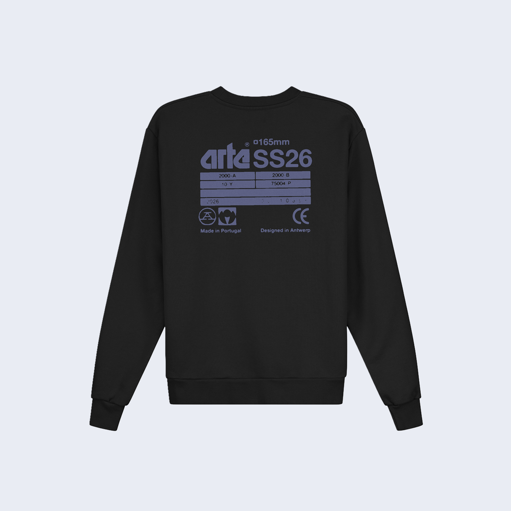 Back SS26 Crewneck Black