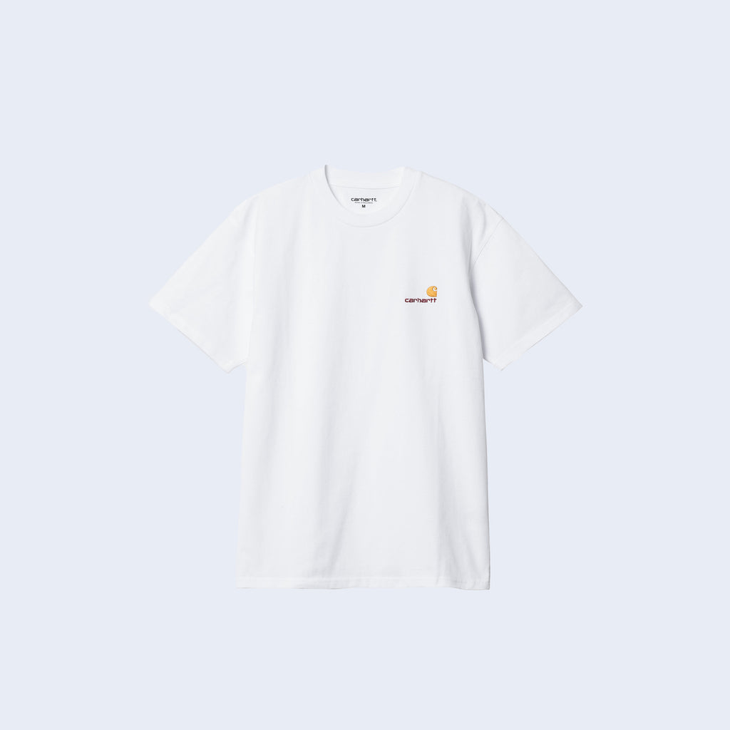 S/S American Script T-Shirt White