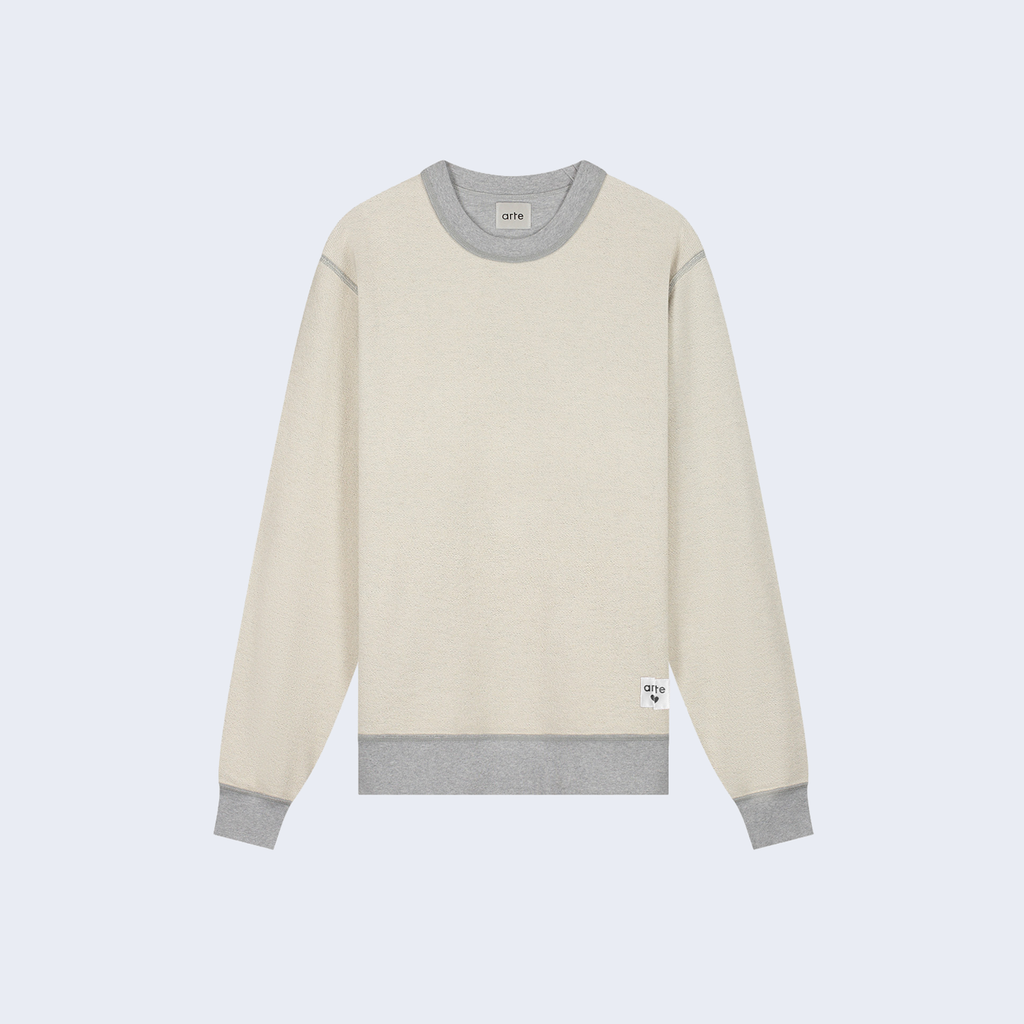 Reversible Label Crewneck Grey