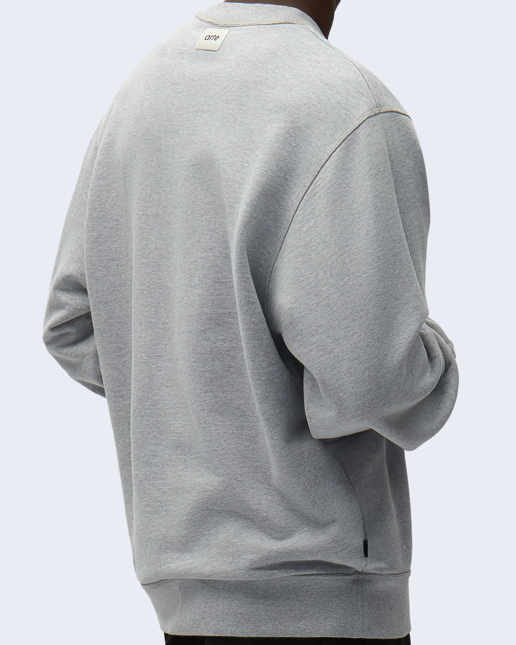 Reversible Label Crewneck Grey