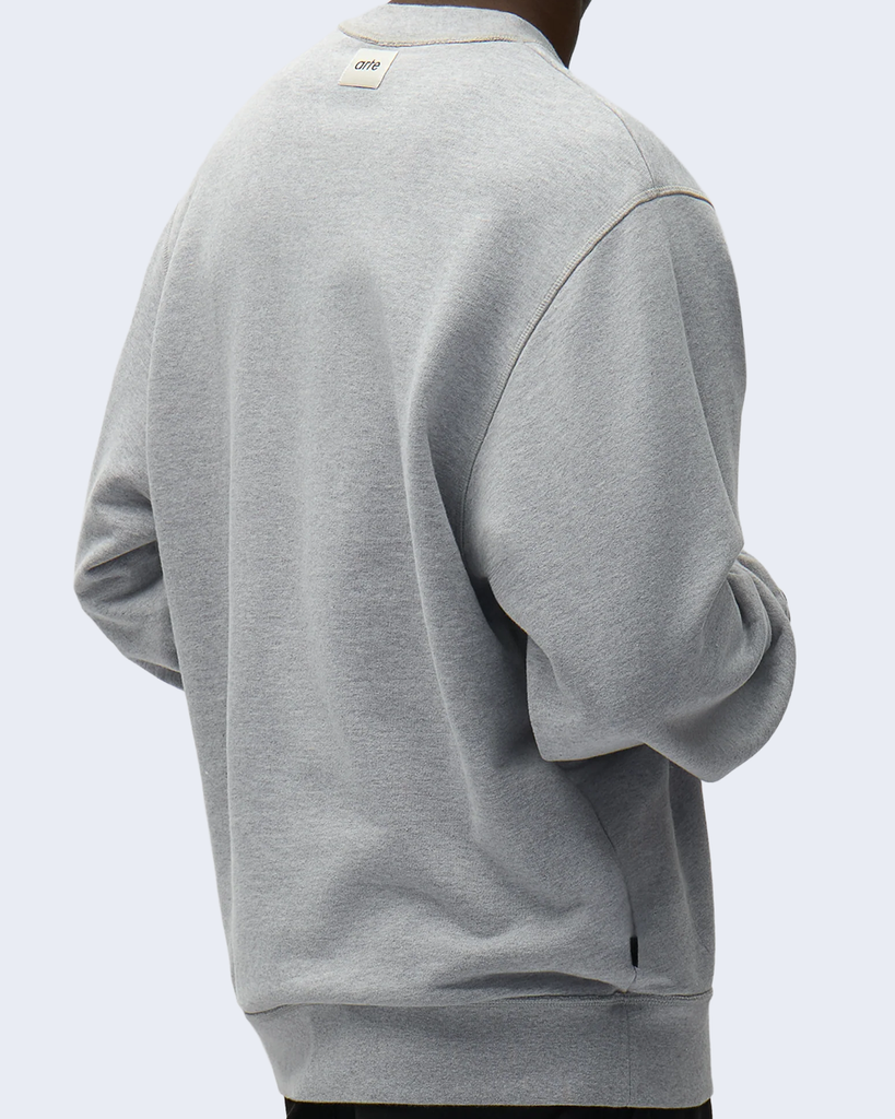 Reversible Label Crewneck Grey