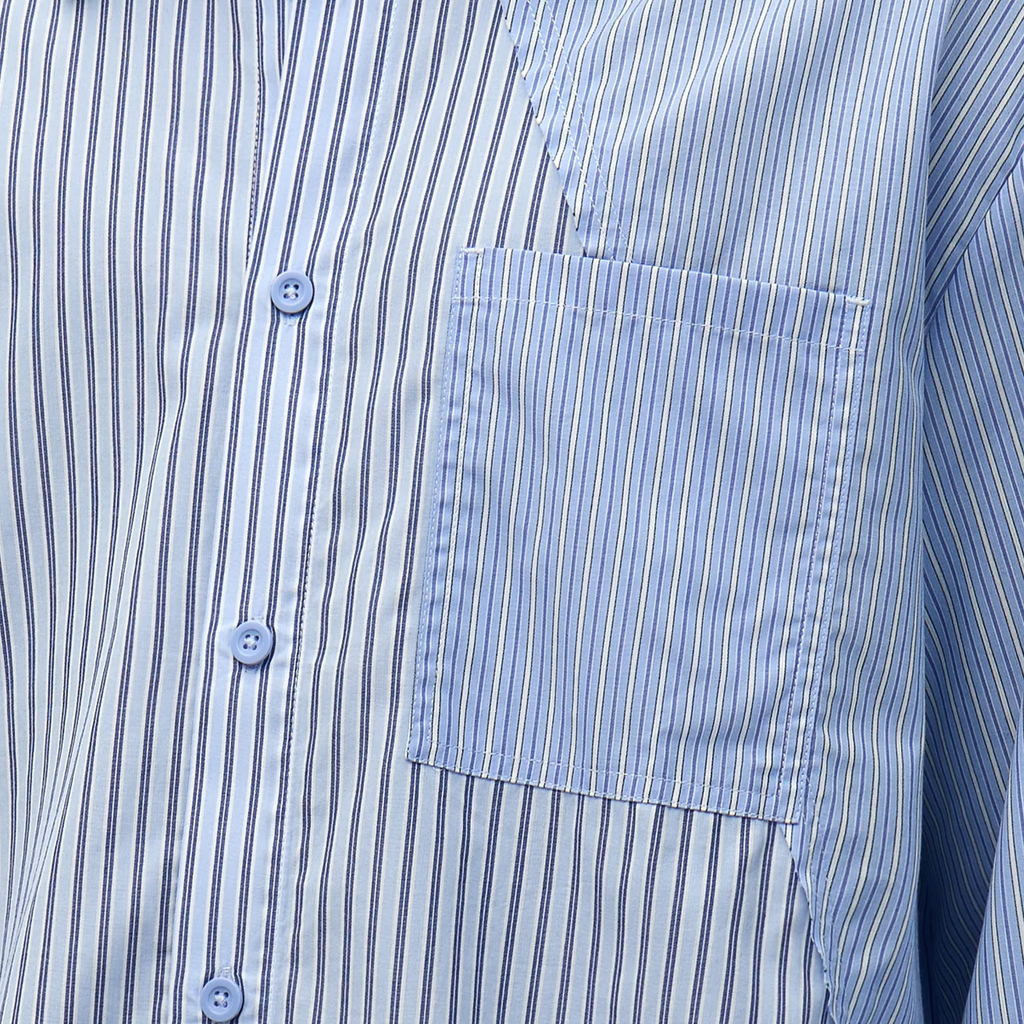 Assimetrical Long Shirt Striped