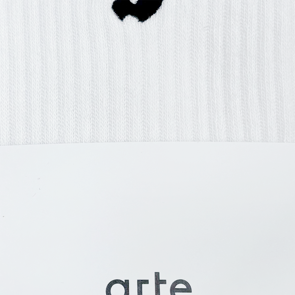 Heart Logo Socks White