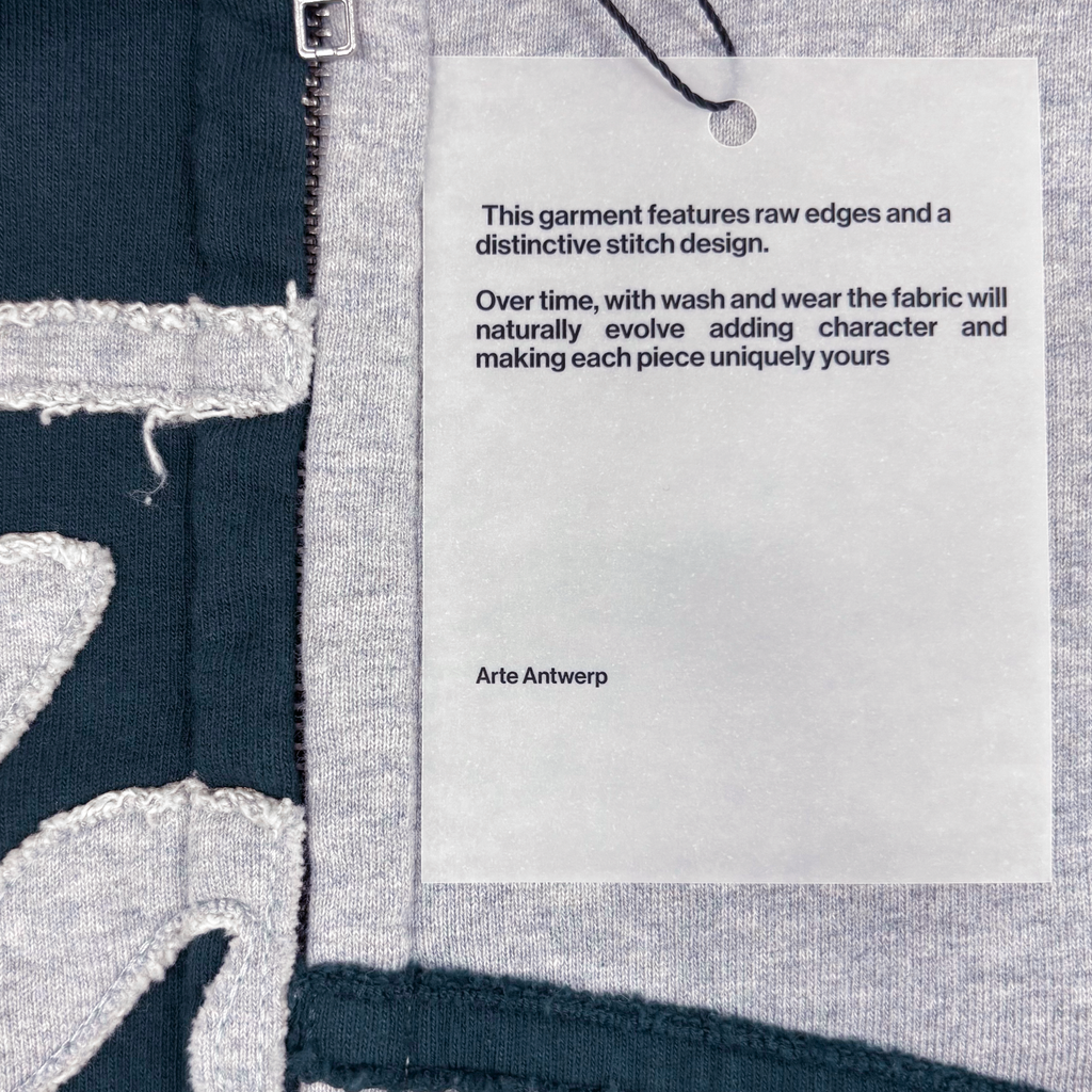 Split Patch Hoodie Grey / Navy