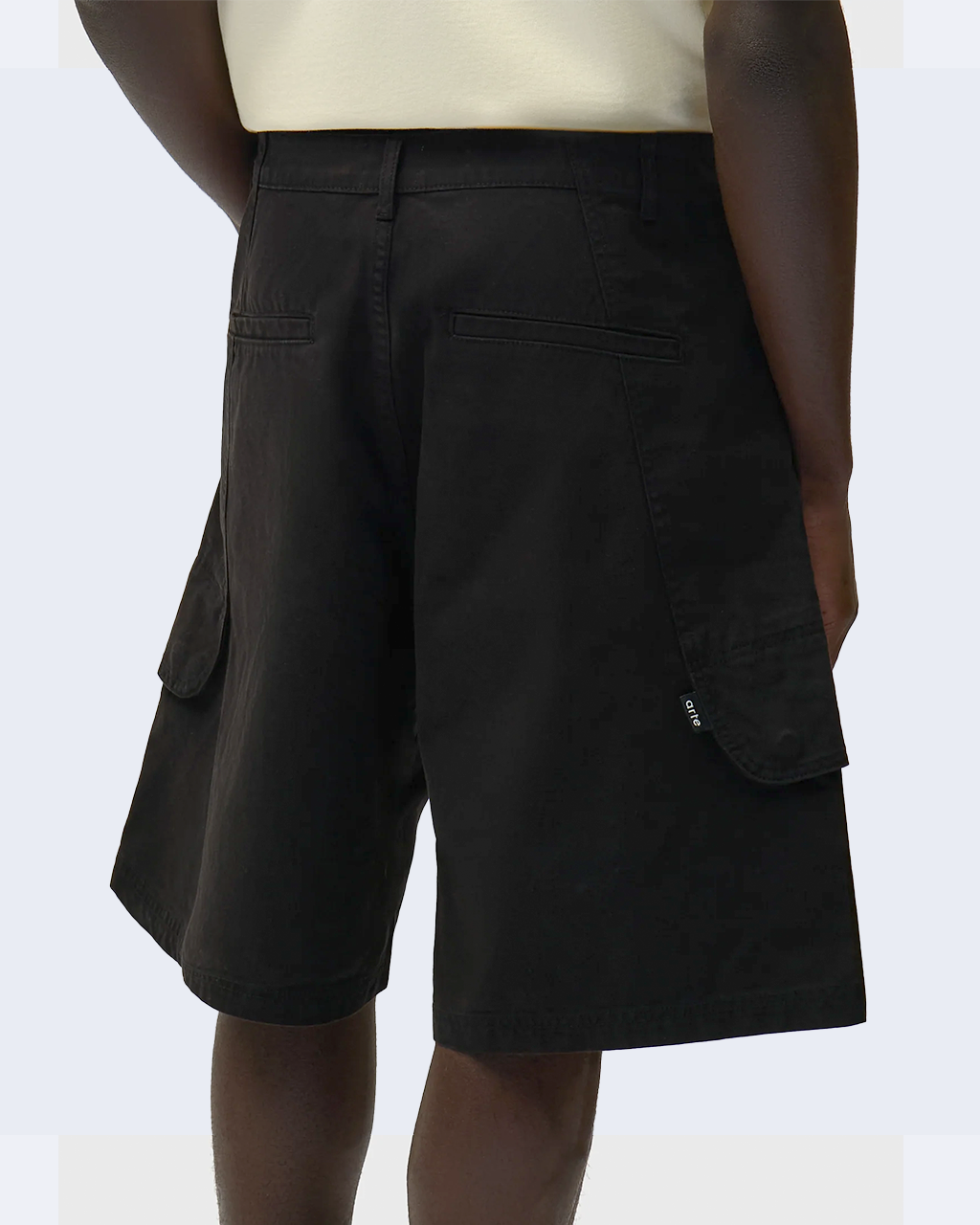 Canvas Cargo Shorts Black