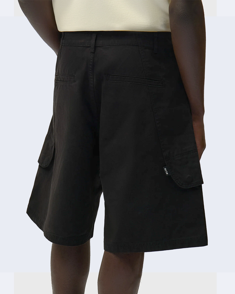 Canvas Cargo Shorts Black