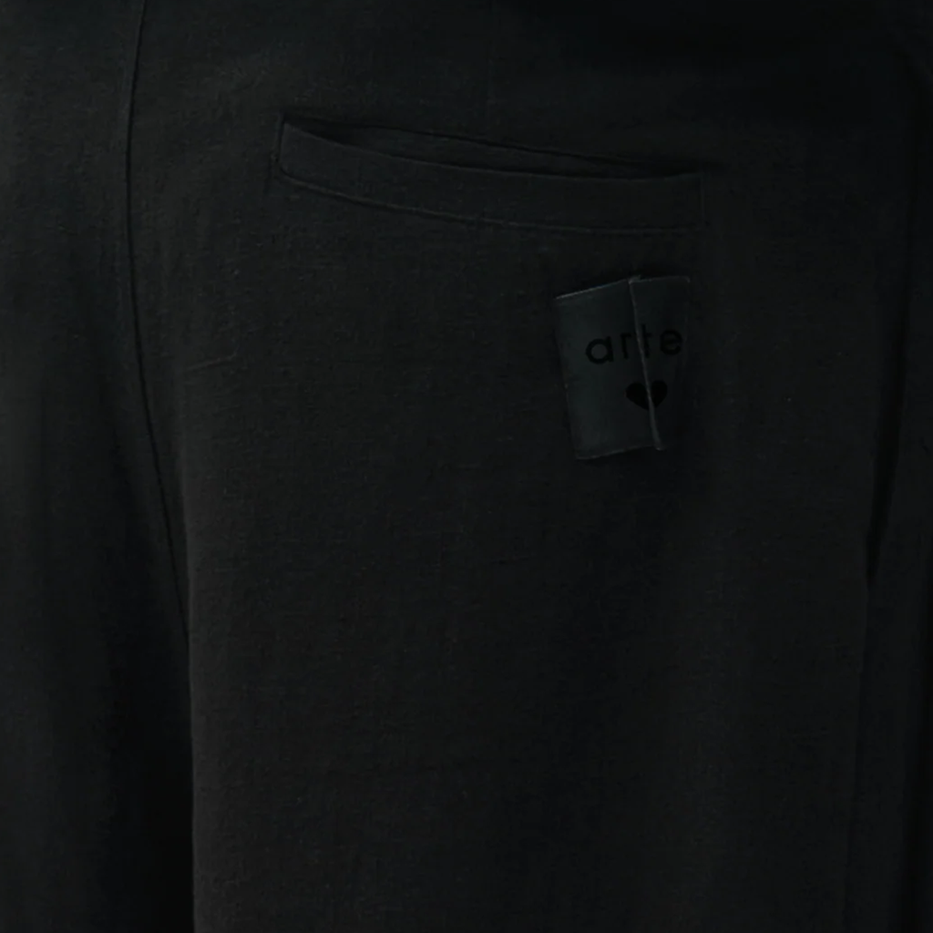 Linen Suit Pants Black