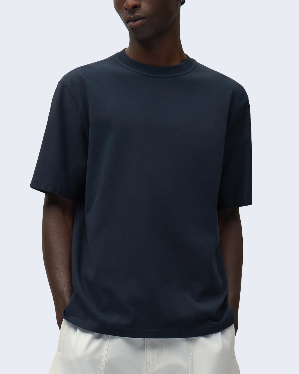 Abstract Back Print Navy