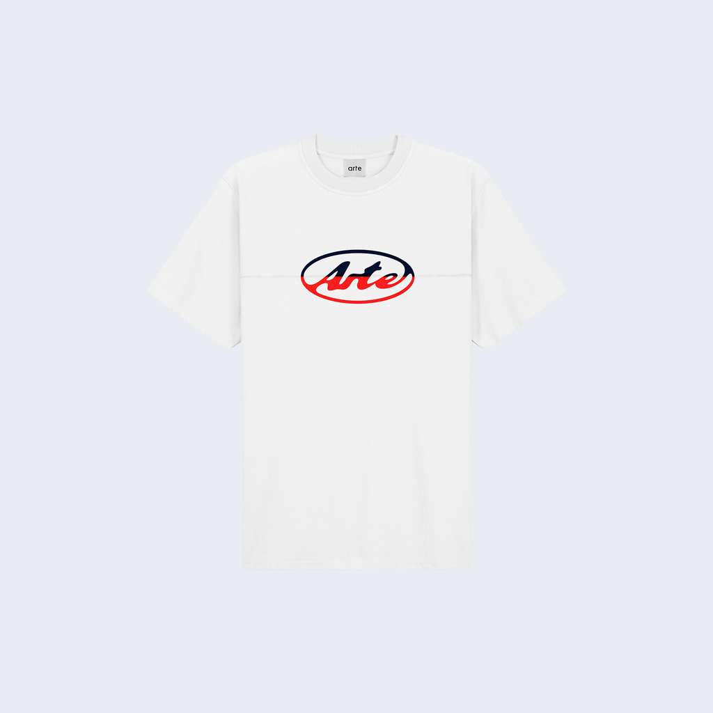 Circle Logo Cut T-Shirt White