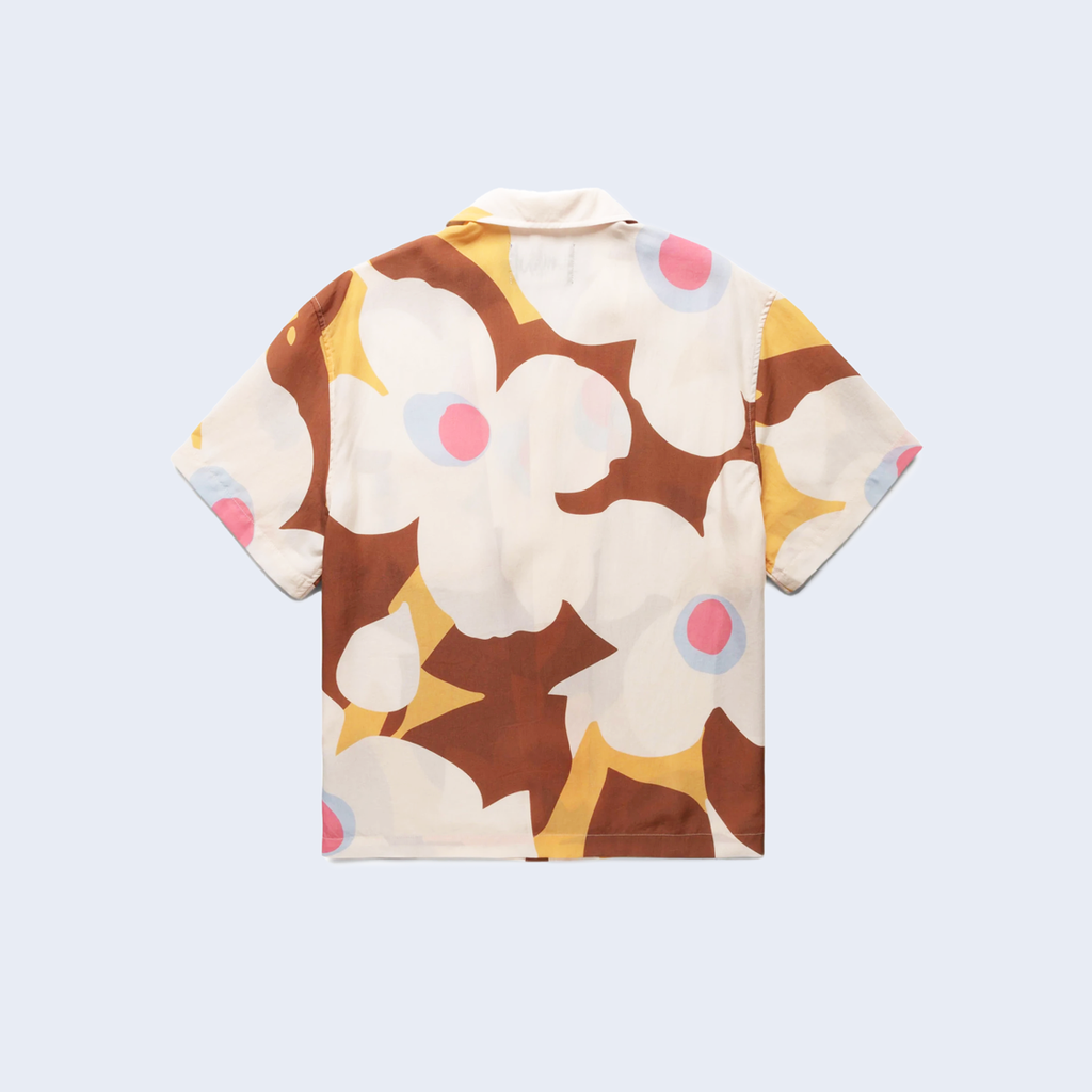 Floral Camp Shirt Brown Multi