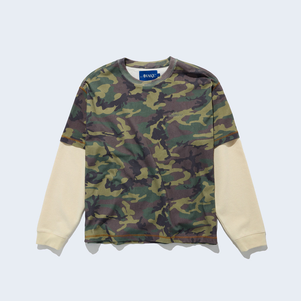 Waffle LS Shirt Camo