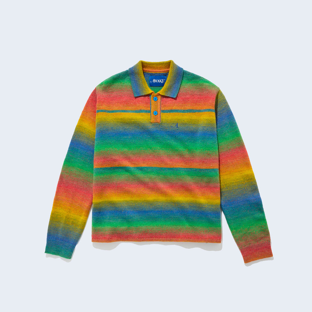 Gradient Knit Polo Multi