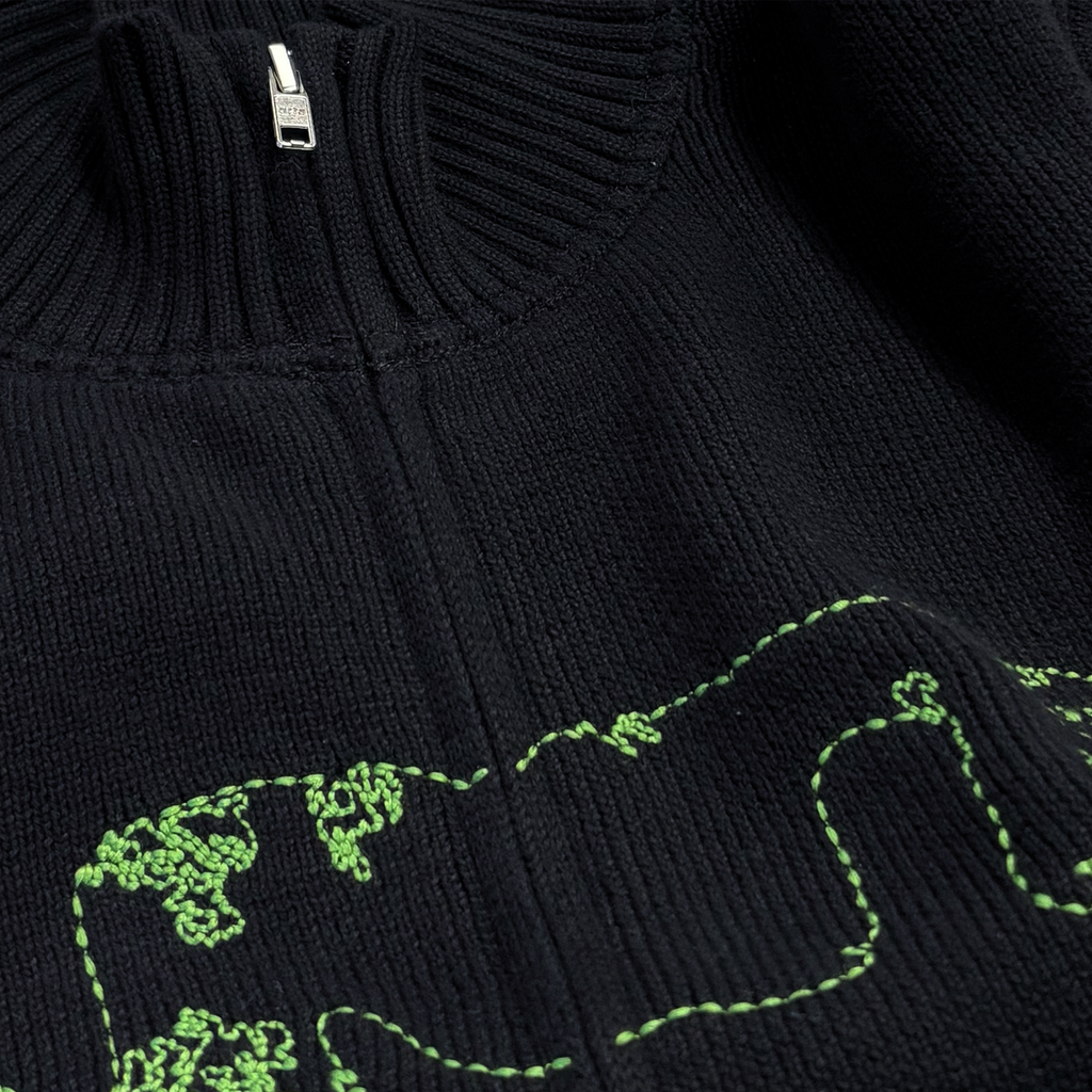 Diels Collar Cardigan Black