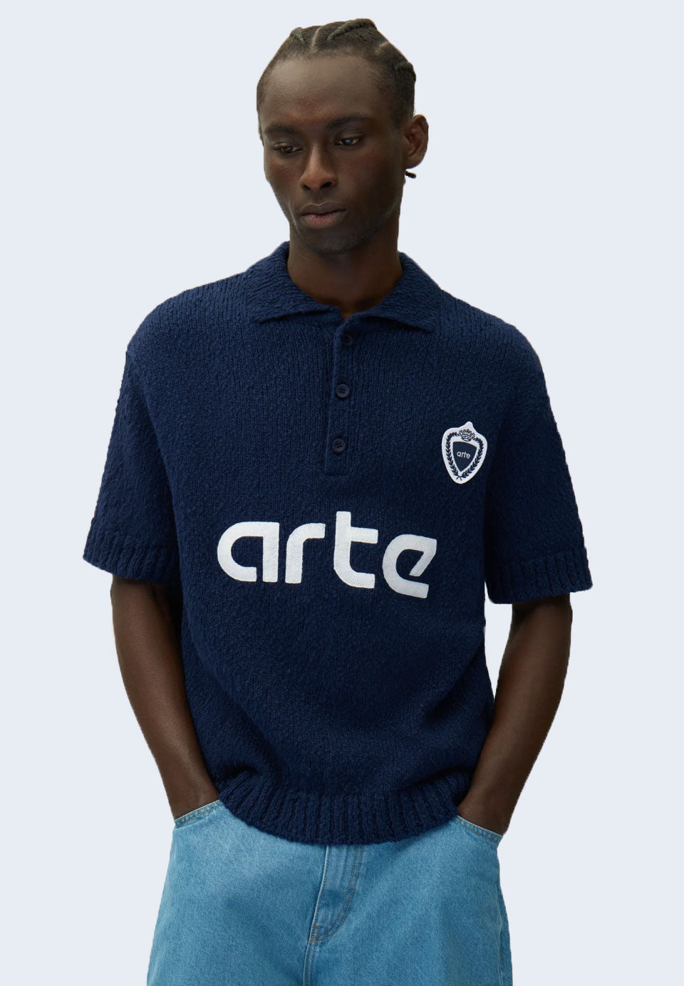 Football Knit Blue