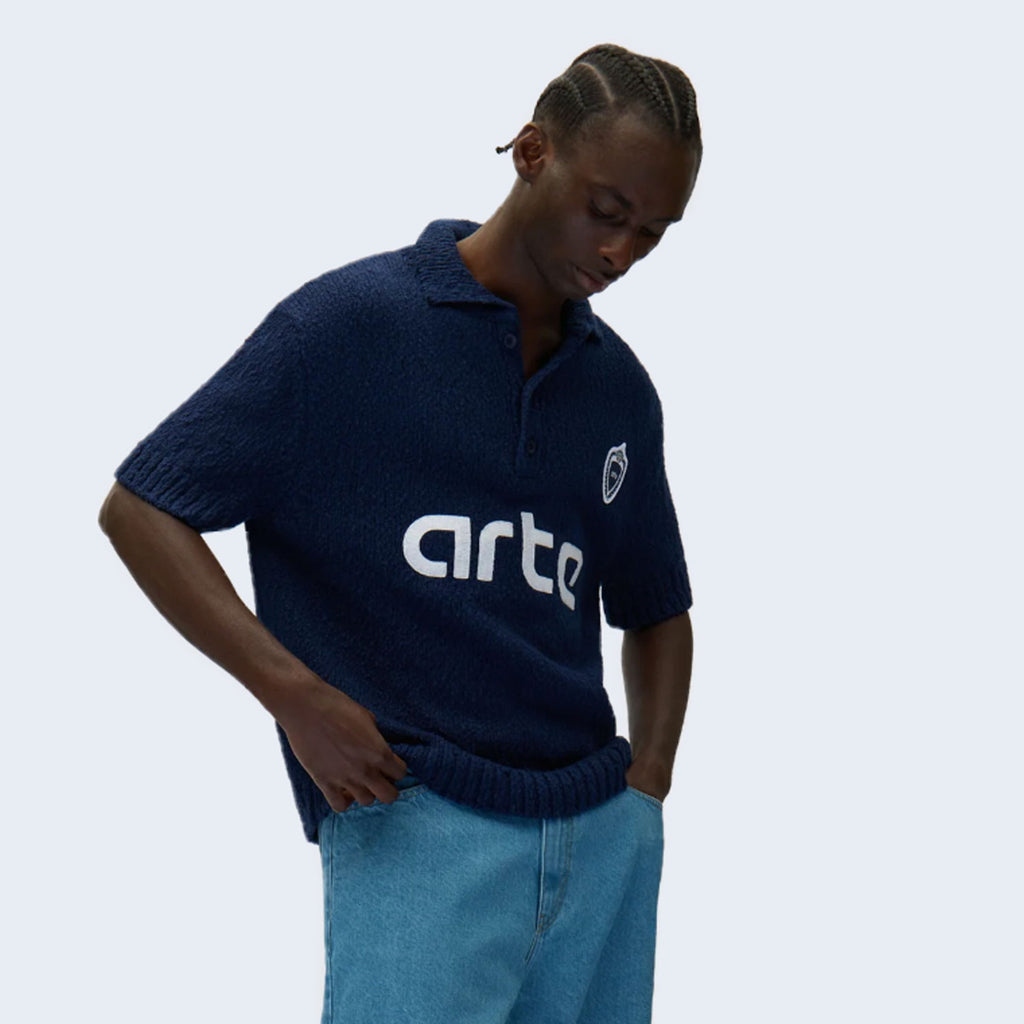 Football Knit Blue