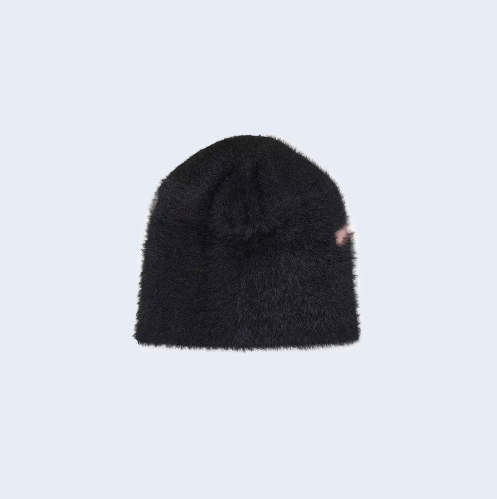 Chedda Beanie Black / Glassy Pink