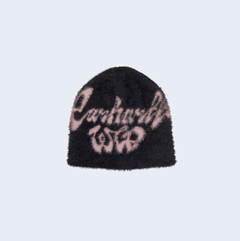 Chedda Beanie Black / Glassy Pink