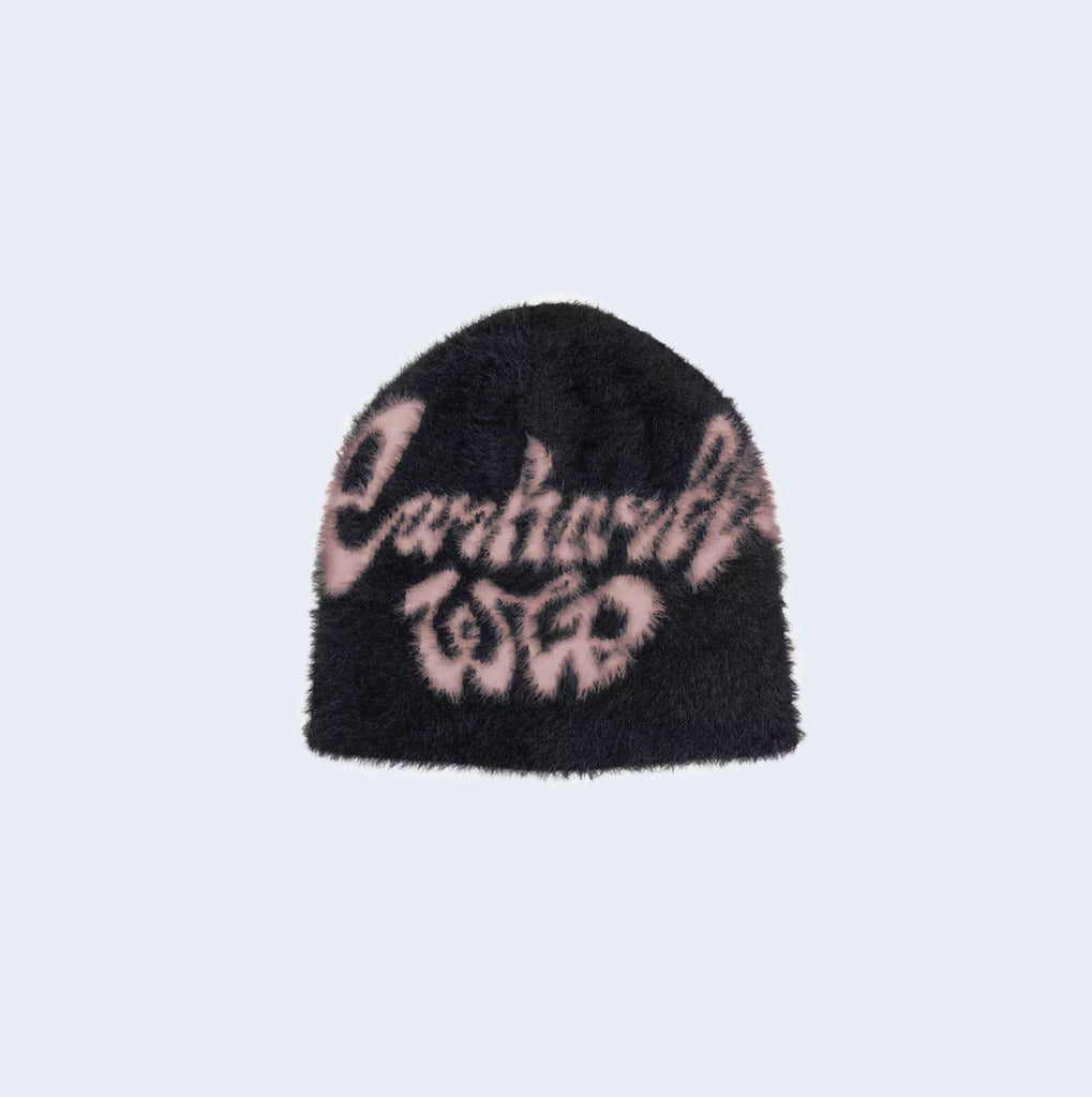 Chedda Beanie Black / Glassy Pink