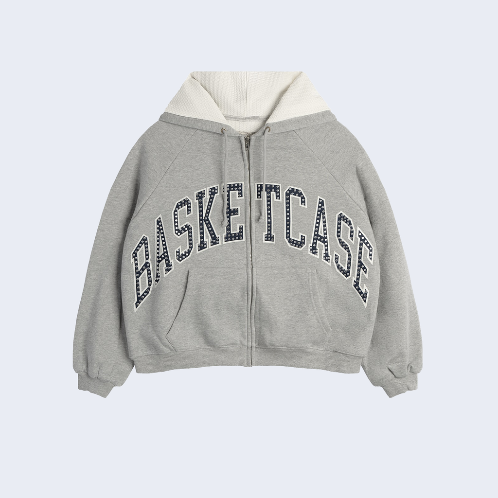 BC Athletics Studded Hoodie Grey