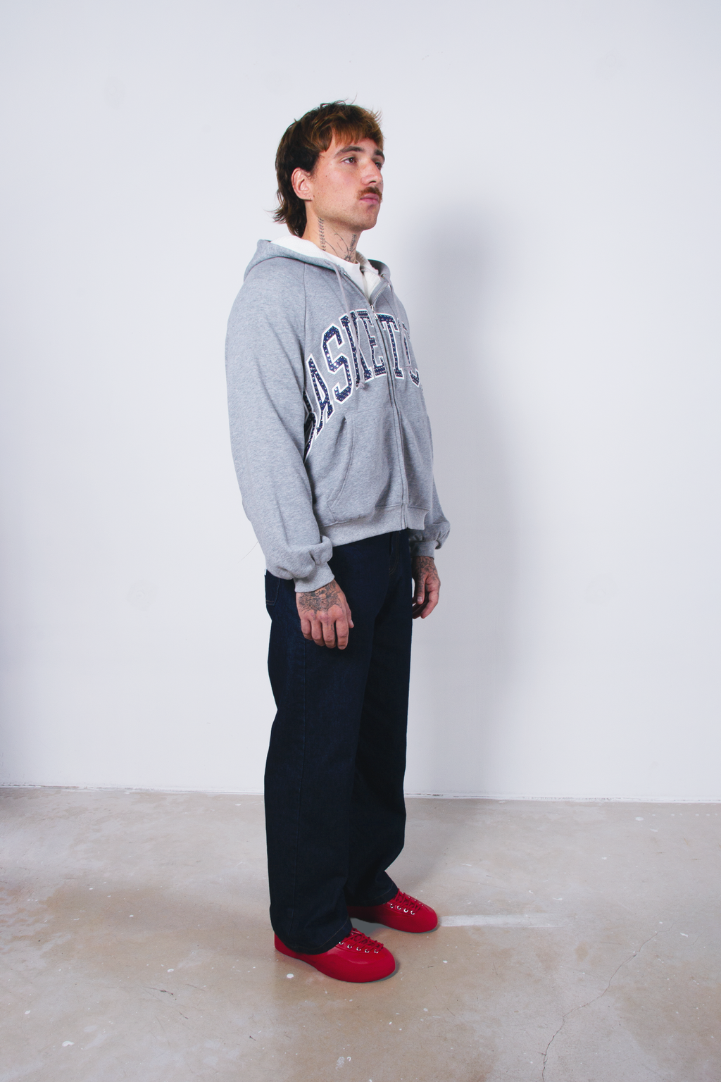 BC Athletics Studded Hoodie Grey