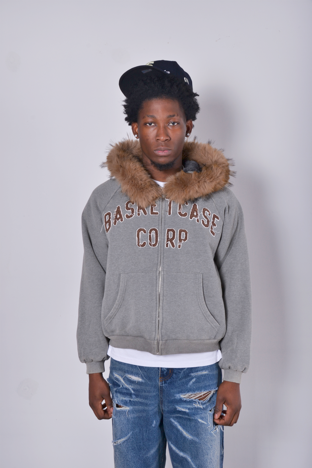 BC Corp Lined Zip Up Ash Grey