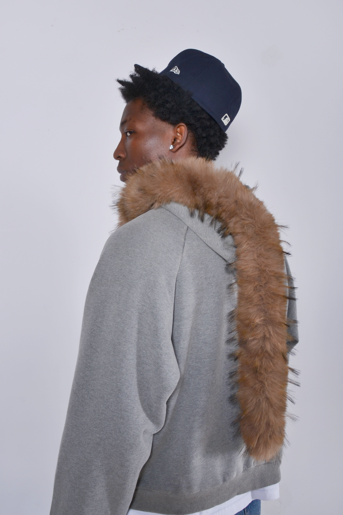 BC Corp Lined Zip Up Ash Grey