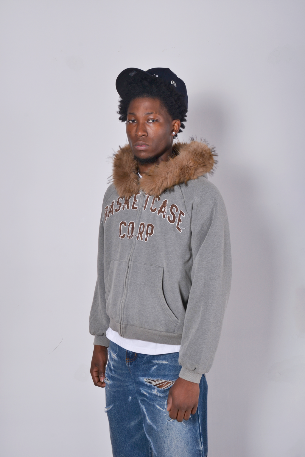 BC Corp Lined Zip Up Ash Grey