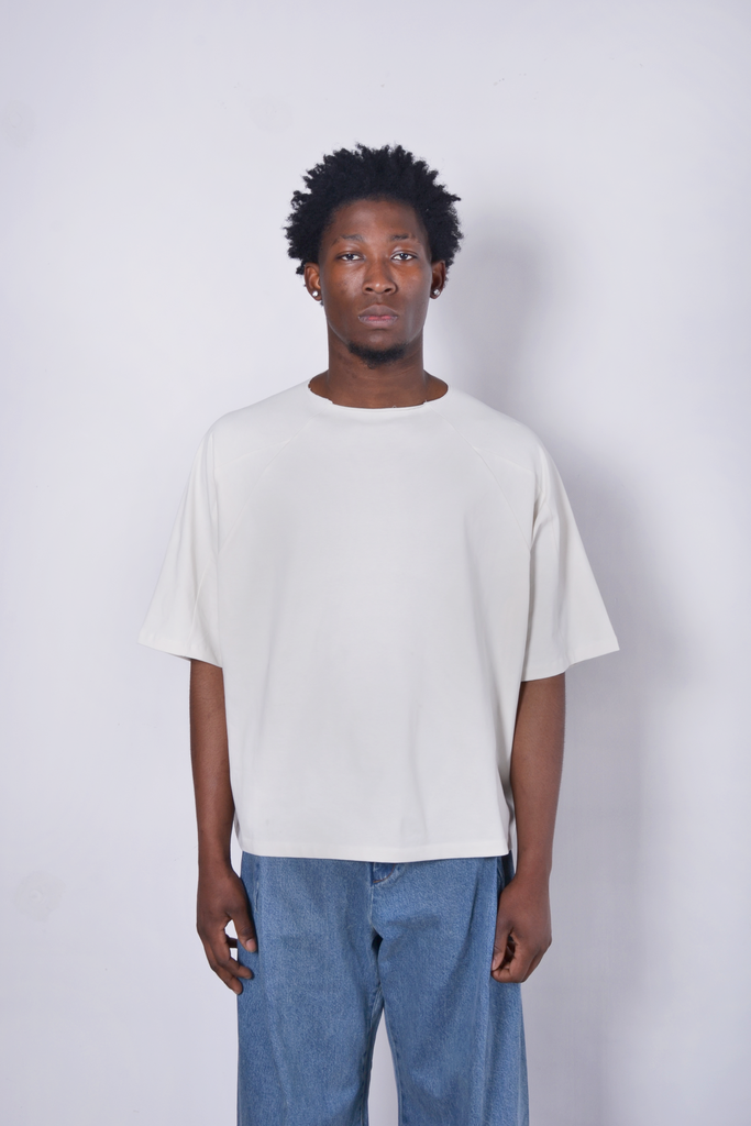 Box Cut Tee Flat White