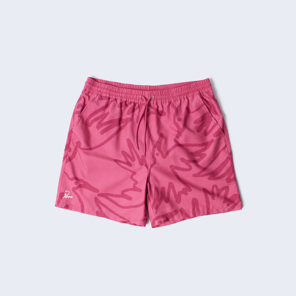 Birds Fly Free Swim Shorts Purple Pink
