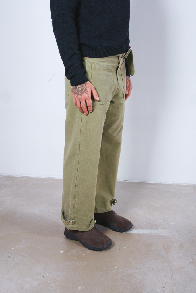 Belted Fatigues Military Green