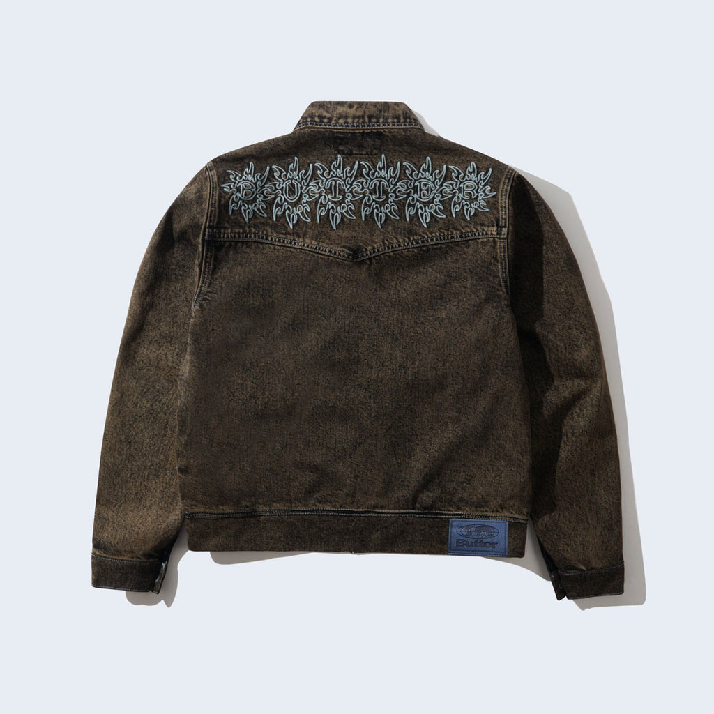 Bronco Denim Jacket Tinted Brown