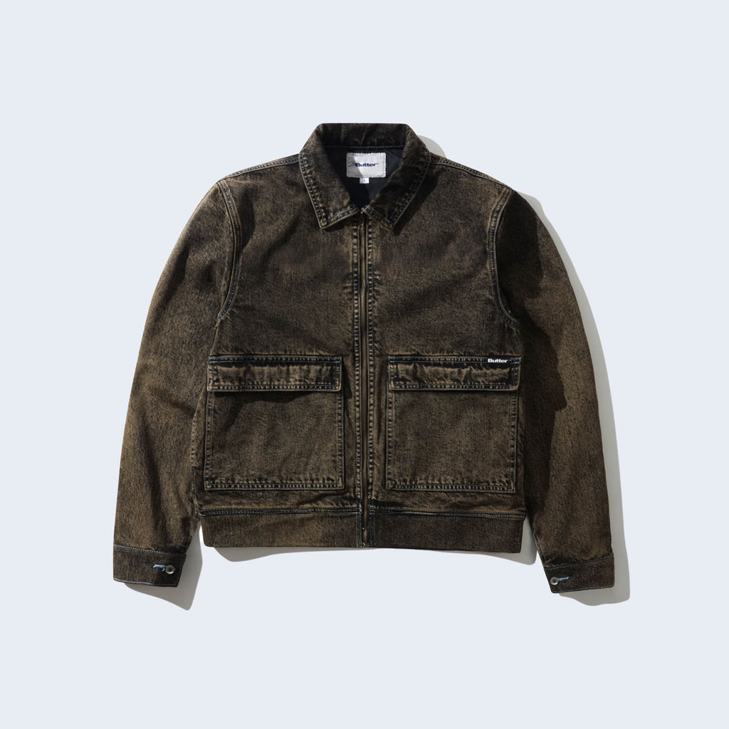 Bronco Denim Jacket Tinted Brown