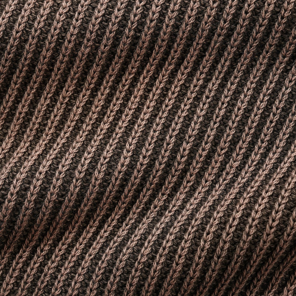 Bleach Knit Sweater Brown