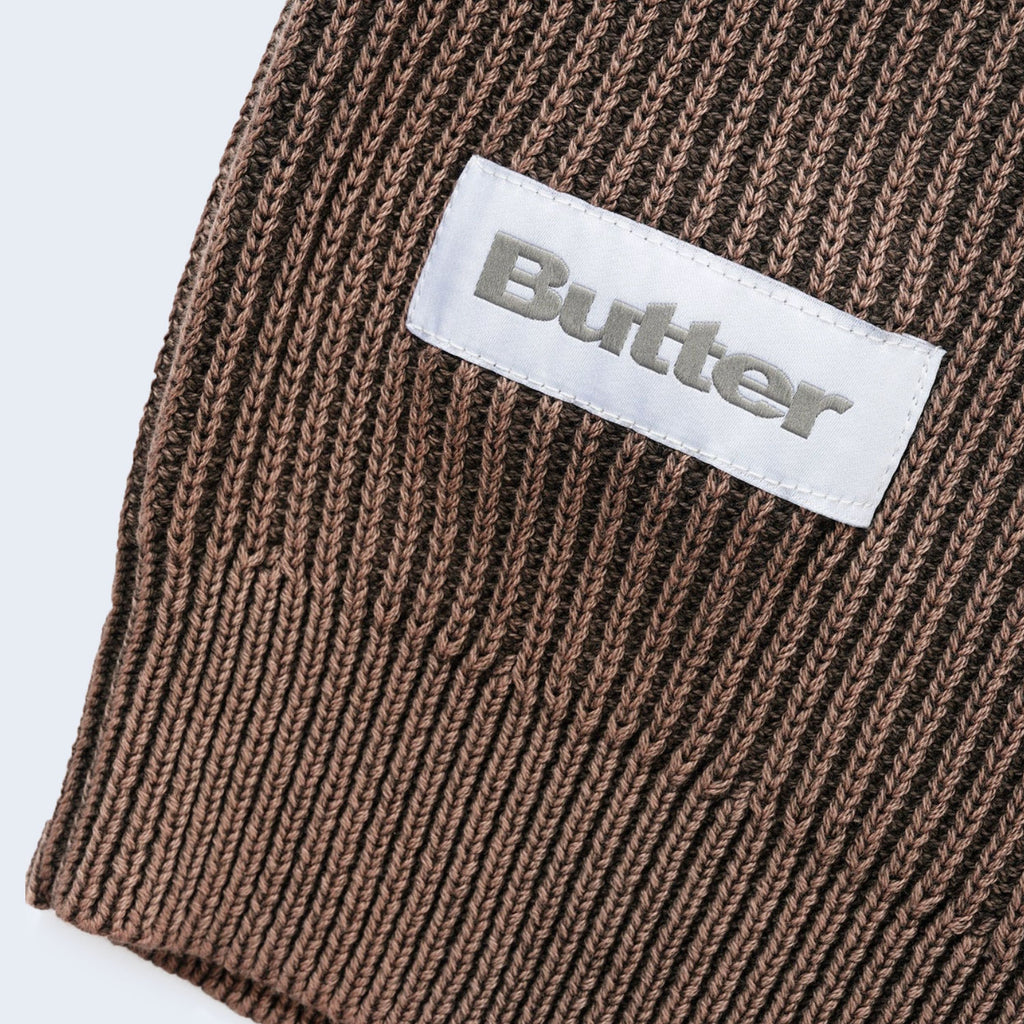 Bleach Knit Sweater Brown