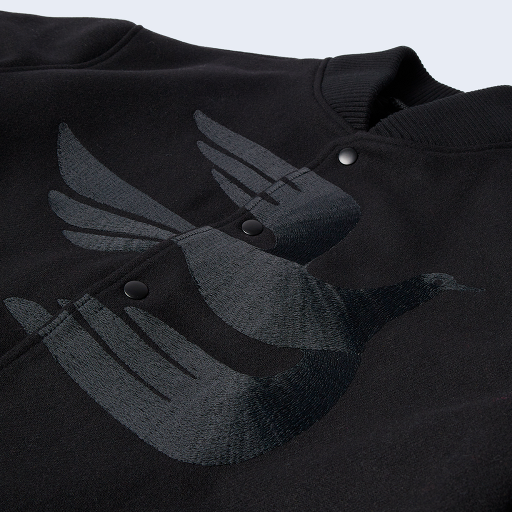 Not Movie Quality Varsity Jacket Black